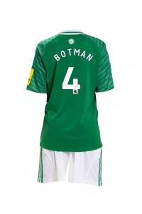 Newcastle United Sven Botman #4 Babyklær Borte Fotballdrakt til barn 2025-26 Korte ermer (+ Korte bukser)